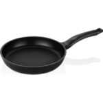 Poêle Premium 24 cm en Fonte Aluminium – Revêtement Granit Noir