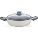 Marmite Basse 28 cm Revêtement Granit Gris – Série CEM Soft
