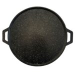Plaque de Cuisson Ronde en Fonte d'Aluminium Revêtement Granit – 34 cm