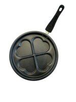 Poêle à Pancakes 4 Cœurs – Aluminium Revêtement Granit
