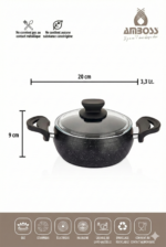 Ensemble Amboss Fatso 6 pièces en granit épais - Poignées en silicone - Noir – Image 5