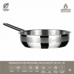 Poêle  Amboss Saphire en acier inoxydable (sans couvercle) 22 x 6 cm – Image 2