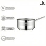 Casserole/pot à lait Amboss Sapphire en acier inoxydable de 18 cm, compatible avec toutes les plaques de cuisson – Image 3