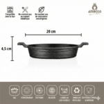 Ensemble de 3 poêles à omelette Amboss Astral en fonte de granit – Image 4