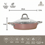 Ensemble Amboss Crystal 7 pièces en granit bicolore - Or rose – Image 4