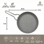 Ensemble Amboss Crystal 7 pièces en granit bicolore - Or rose – Image 5