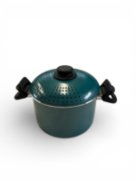 Marmite à Pâtes 20 cm avec Couvercle Égoutteur – Vert – Image 4