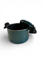 Marmite à Pâtes 20 cm avec Couvercle Égoutteur – Vert – Image 2