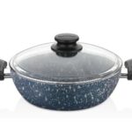 Marmite Basse XL 28 cm Revêtement Granit – Série CEM Premium Safir