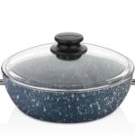 Marmite Basse XXL 30 cm Revêtement Granit – Série CEM Premium Safir