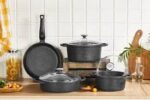 Ensemble de Cuisson 7 Pièces en Fonte Granit – Série Elit