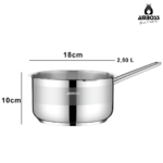 Casserole/pot à lait Amboss Sapphire en acier inoxydable de 18 cm, compatible avec toutes les plaques de cuisson – Image 5